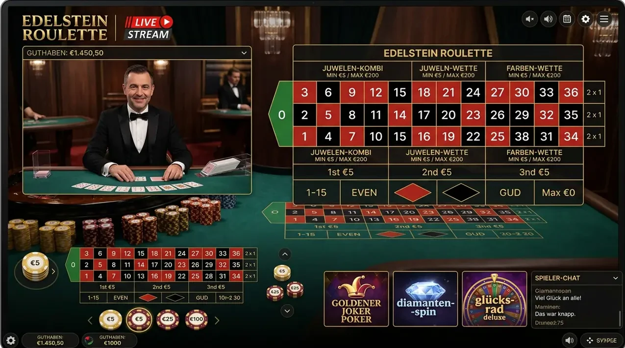 Live-Spiele im Angebot von Dendera